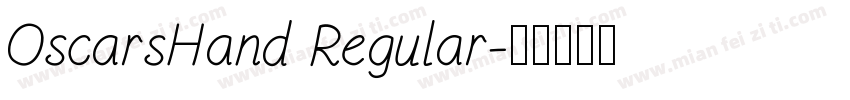 OscarsHand Regular字体转换
